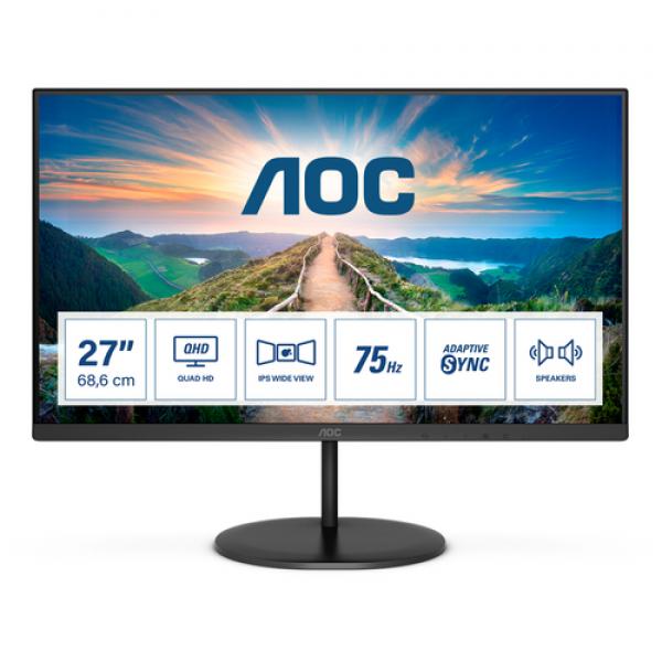 AOC V4 Q27V4EA LED display 68,6 cm (27") 2560 x 1440 Pixeles 2K Ultra HD Negro - Imagen 1