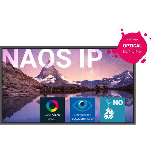 Newline Naos IP 55" Panel plano interactivo 139,7 cm (55") LED 4K Ultra HD Negro Pantalla táctil Procesador incorporado