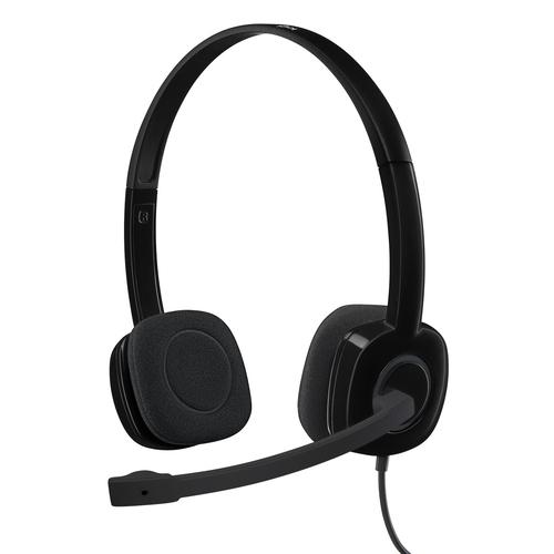 Logitech Stereo Headset H151 Auriculares Diadema Conector de 3,5 mm Negro - Imagen 1
