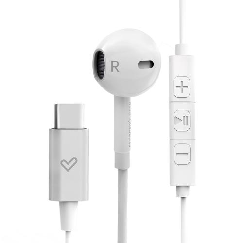 Smart 2 Type C Auriculares Dentro de oído Conector de 3,5 mm USB Tipo C Blanco