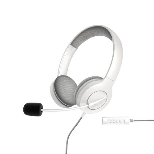 452156 auricular y casco Auriculares Alámbrico Diadema Calls/Music USB tipo A Blanco