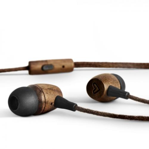 Eco Walnut Wood Auriculares Dentro de oído USB Tipo C Madera - Imagen 1