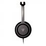 V7 HA310-2EP auricular y casco Alámbrico Auriculares Diadema Música Negro, Plata - Imagen 4