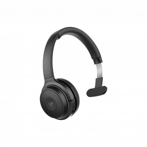 V7 HB605M auricular y casco Auriculares Inalámbrico De mano Oficina/Centro de llamadas USB Tipo C Bluetooth Negro, Gris - Imagen