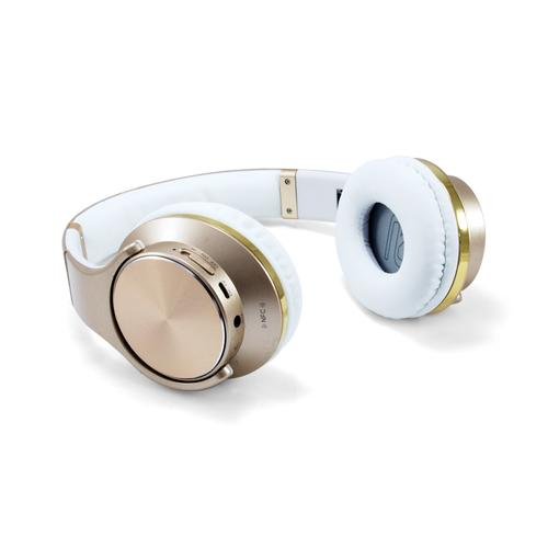Conceptronic CHSPBTNFCSPKG auricular y casco Auriculares Inalámbrico y alámbrico Diadema Calls/Music MicroUSB Bluetooth Oro, Bla