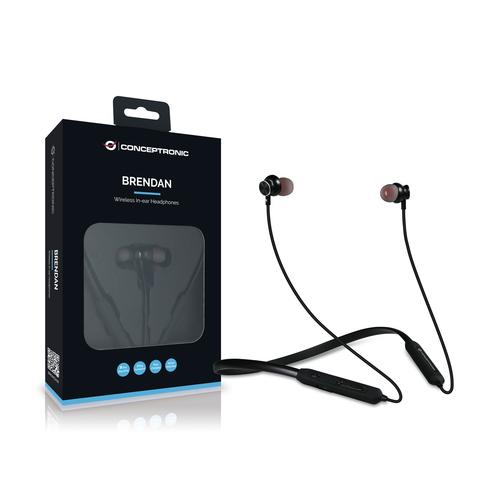 Conceptronic BRENDAN01B auricular y casco Auriculares Inalámbrico Dentro de oído Calls/Music Bluetooth Negro - Imagen 1