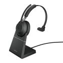 Jabra Evolve2 65, UC Mono Auriculares Inalámbrico Diadema Oficina/Centro de llamadas USB tipo A Bluetooth Negro