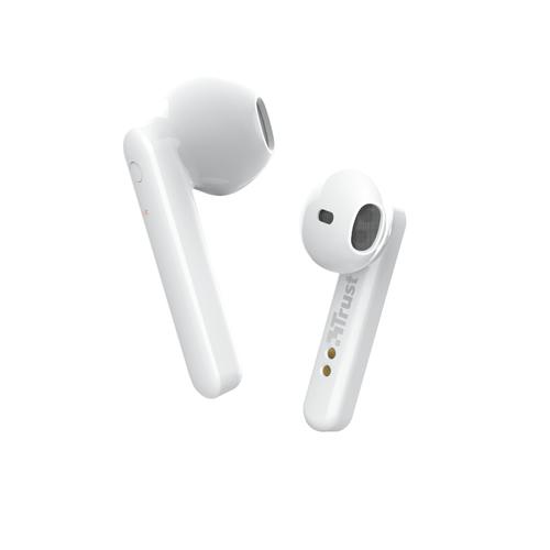 Trust Primo Auriculares True Wireless Stereo (TWS) Dentro de oído Calls/Music Bluetooth Blanco - Imagen 1