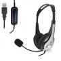Ewent EW3565 auricular y casco Auriculares Alámbrico Diadema Calls/Music USB tipo A Negro, Blanco - Imagen 2