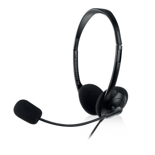 Ewent EW3568 auricular y casco Auriculares Alámbrico Diadema Calls/Music USB tipo A Negro - Imagen 1