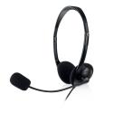 Ewent EW3568 auricular y casco Auriculares Alámbrico Diadema Calls/Music USB tipo A Negro