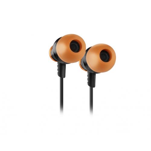 Kinear Auriculares Dentro de oído Conector de 3,5 mm Negro, Naranja - Imagen 1