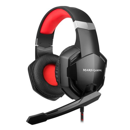 Mars Gaming MHX auricular y casco Auriculares Alámbrico Diadema Juego Negro, Rojo - Imagen 1