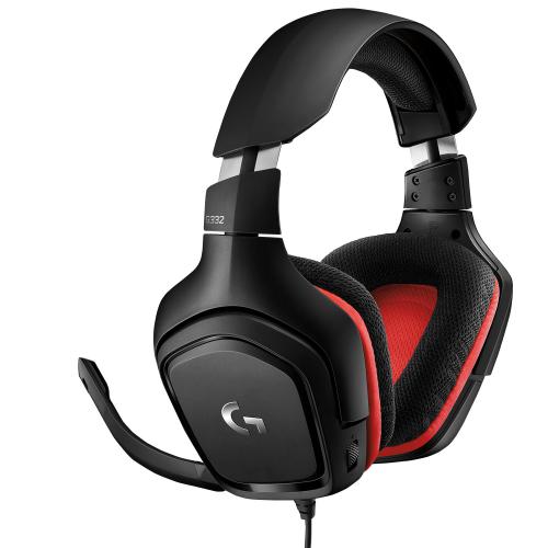 G332 Gaming Headset Auriculares Diadema Conector de 3,5 mm Negro, Rojo - Imagen 1