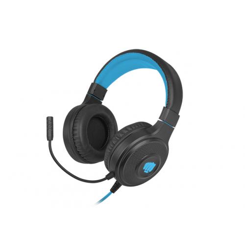 NFU-1585 auricular y casco Auriculares Diadema Conector de 3,5 mm Negro, Azul - Imagen 1