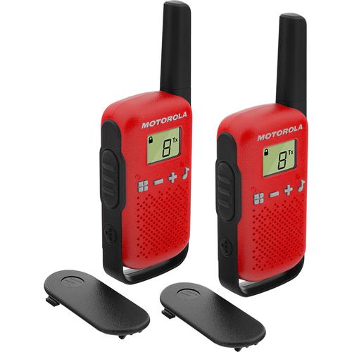 Motorola TALKABOUT T42 two-way radios 16 canales Negro, Rojo - Imagen 1