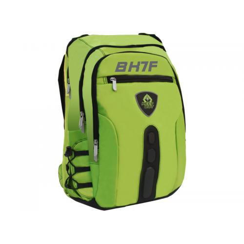 BK7F mochila Negro, Verde Imitación piel, Nylon - Imagen 1
