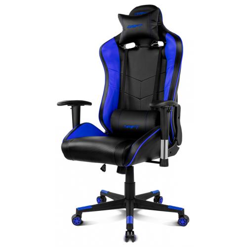 DR85 Silla para videojuegos de PC Asiento acolchado tapizado Negro, Azul - Imagen 1