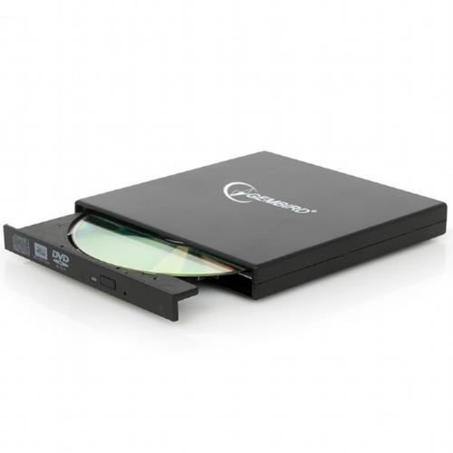 Lector - grabadora - regrabadora gembird cd - dvd externo - slim - usb 2.0 - 480 mbps - 24x cd - 8x dvd - negro - Imagen