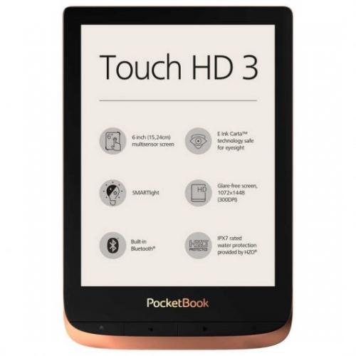 Pocketbook touch hd3 ereader 6pulgadas 16gb cobre - Imagen 1