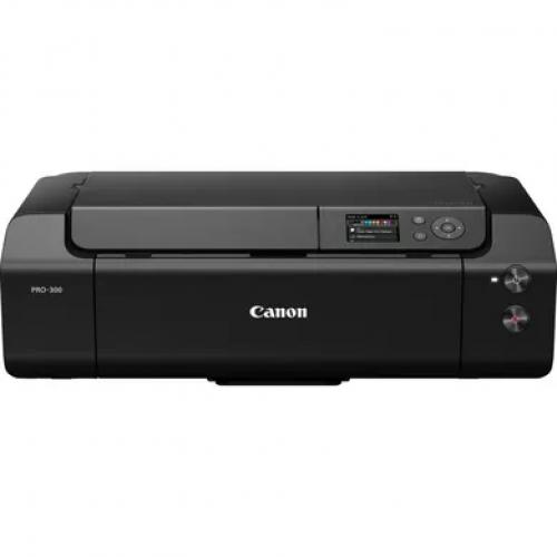 Impresora canon pro - 300 imageprograf a3+ - red - wifi - 10 tintas - sin bordes - 3pulgadaslcd