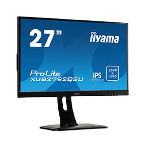 iiyama ProLite XUB2792QSU-B1 LED display 68,6 cm (27") Wide Quad HD Plana Mate Negro