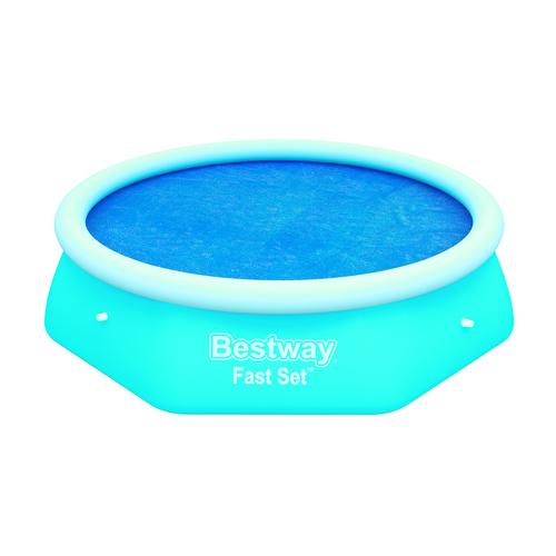 Bestway 58060 - cobertor solar azul para piscinas de 8' x 26pulgadas - 2.44m x 66 cm - Imagen 1