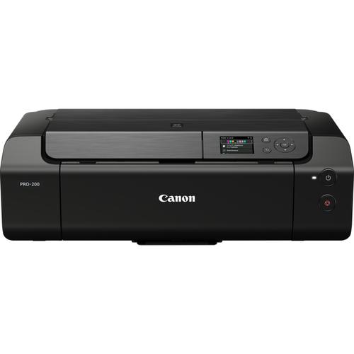 Impresora canon pixma pro - 200 inyeccion color a3 - red - wifi - sin bordes - 8 tintas - lcd 3pulgadas
