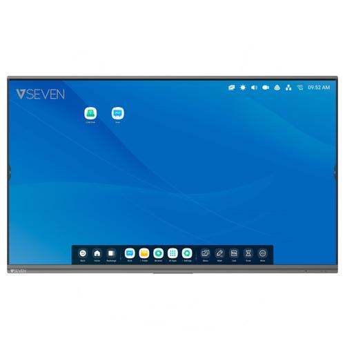 V7 IFP7502- pantalla de señalización 190,5 cm (75") 4K Ultra HD Negro Pantalla táctil