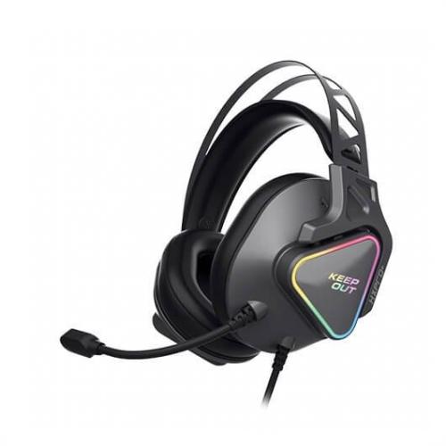 Auriculares con microfono keep out hxpro+ 7.1 effect - rgb lighting - pc - ps4 - Imagen 1