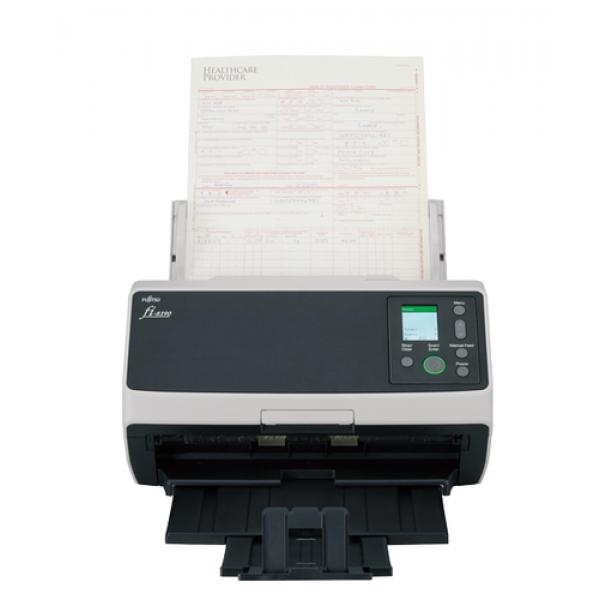 Fujitsu fi-8190 Alimentador automático de documentos (ADF) + escáner de alimentación manual 600 x 600 DPI A4 Negro, Gris - Image