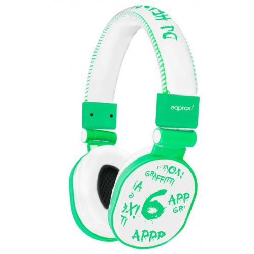 APPDJGLG auricular y casco Auriculares Verde, Blanco - Imagen 1
