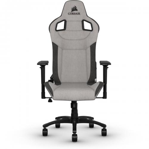 CF-9010031-WW silla para videojuegos Silla para videojuegos de PC Asiento acolchado Negro, Gris - Imagen 1