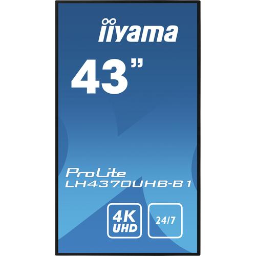 iiyama LH4370UHB-B1 pantalla de señalización Pantalla plana para señalización digital 108 cm (42.5") VA 700 cd / m² 4K Ultra HD 