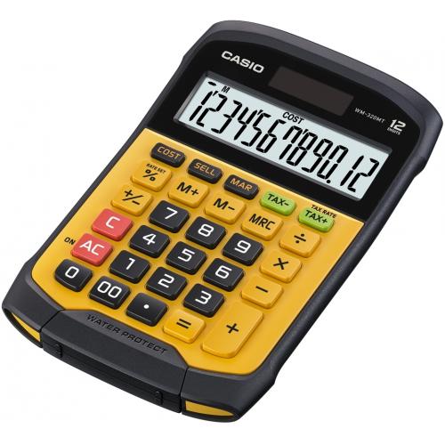 WM-320MT calculadora Bolsillo Pantalla de calculadora Negro, Amarillo