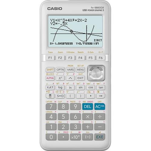 FX-9860GIII calculadora Bolsillo Calculadora gráfica Blanco