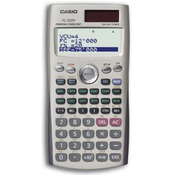FC-200V calculadora Bolsillo Calculadora financiera - Imagen 1