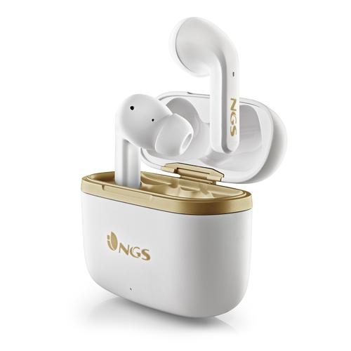 NGS ARTICA TROPHY Auriculares Inalámbrico Dentro de oído Llamadas/Música USB Tipo C Bluetooth Oro, Blanco - Imagen 1