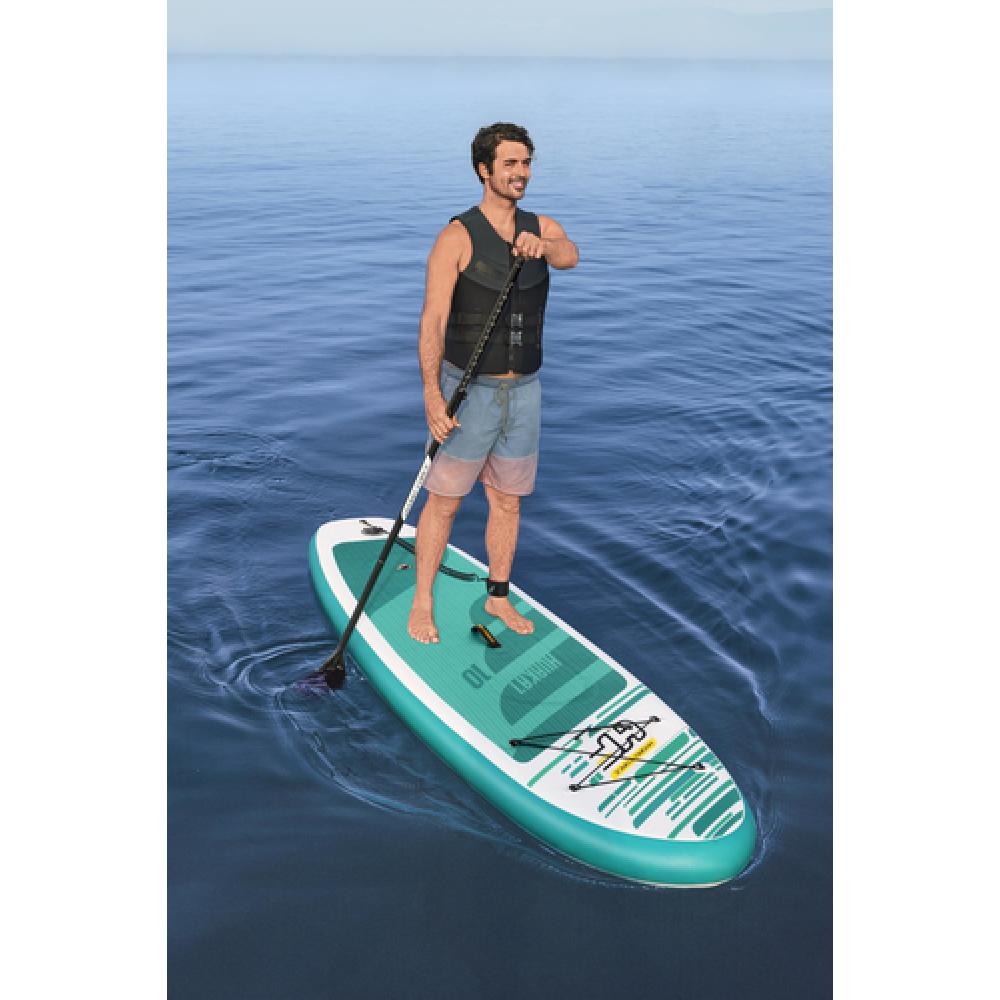 Tabla paddle surf hinchable 1 o 2 personas (<130 kg) 10 Itiwit verde  turquesa - Decathlon