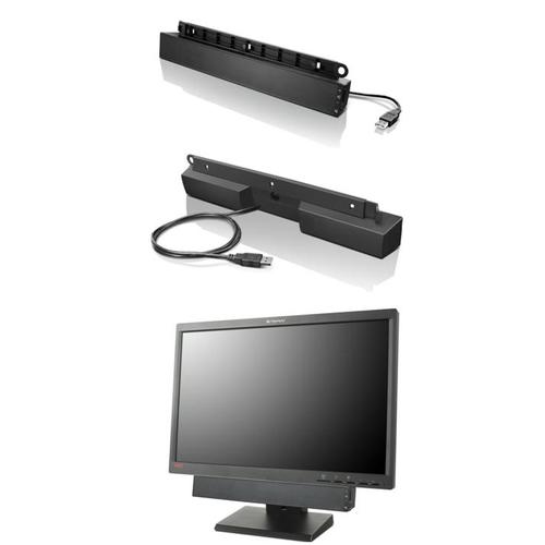Lenovo USB Soundbar altavoz soundbar 2.0 canales 2,5 W Negro