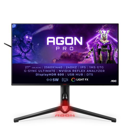 AOC AG274QS LED display 68,6 cm (27") Quad HD Negro, Rojo - Imagen 1