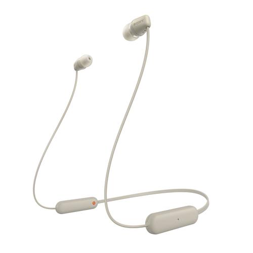 Sony WI-C100 Auriculares Inalámbrico Dentro de oído Llamadas/Música Bluetooth Beige - Imagen 1