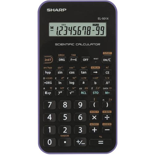 Sharp EL-501X calculadora Bolsillo Calculadora científica Negro, Violeta