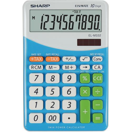 Sharp EL M332 BBL - BLU calculadora Escritorio Calculadora financiera Azul