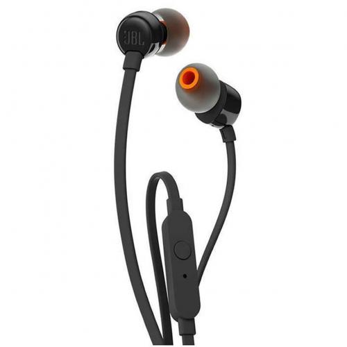 Auriculares intrauditivos jbl t110 black - pure bass - drivers 9mm - cable plano - manos libres