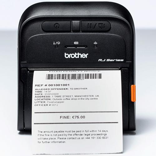 Impresora de etiquetas y tickets portatil brother rj3035b 16mb flash ram - 32mb ram - micro usb 2.0 - bluetooth