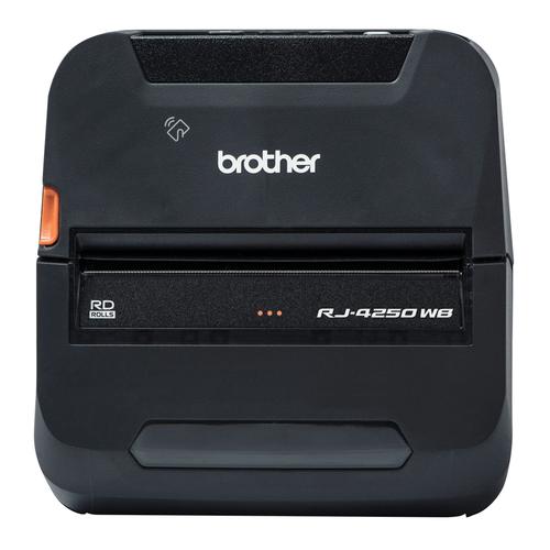 Impresora de etiquetas y tickets portatil brother rj4250wb 64mb flash ram - 256mb ram - usb - b - wifi - bluetooth