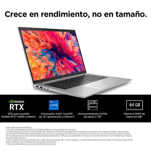 HP ZBook Firefly 14 G9 i7-1265U Estación de trabajo móvil 35,6 cm (14") WUXGA Intel® Core™ i7 16 GB DDR5-SDRAM 512 GB SSD NVIDIA