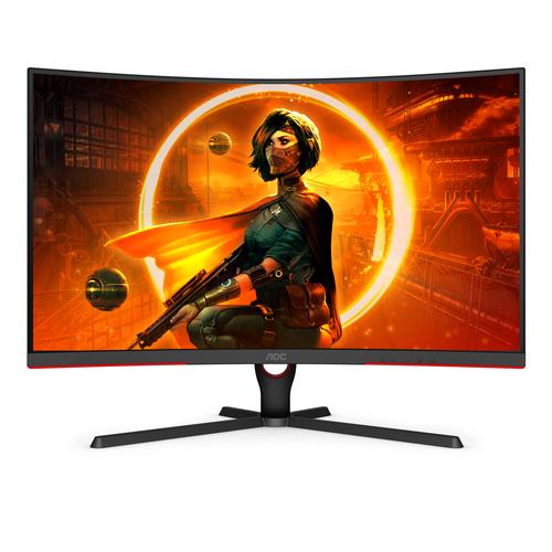 AOC C32G3AE/BK pantalla para PC 80 cm (31.5") 1920 x 1080 Pixeles Full HD LED Negro, Rojo