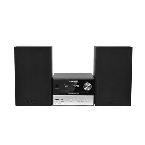 Grundig M1000BT2 sistema de audio para el hogar Microcadena de música para uso doméstico 30 W Negro, Plata